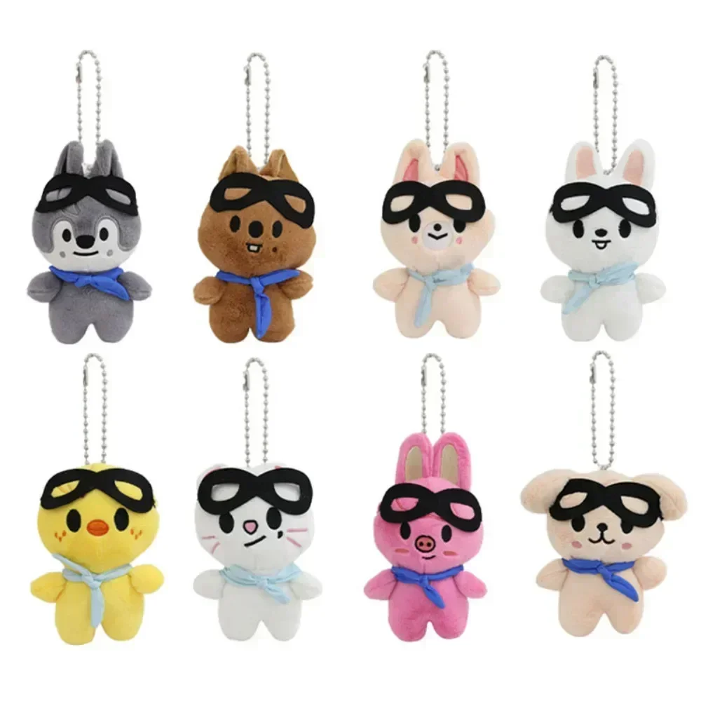 Skzoo llavero de peluche Animal relleno peluches JYP Fans Leeknow Hyunjin llavero colgante regalo decoración de la habitación regalo para niños