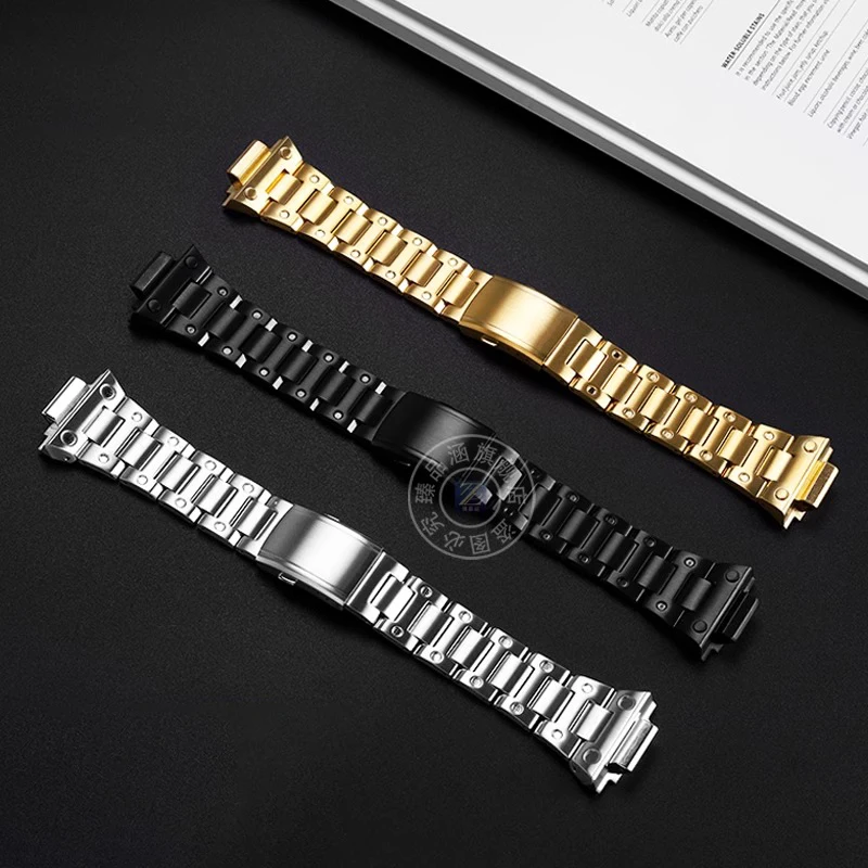 GX-56BB Modified Suit watchband For Casio G-SHOCK GXW-56 GX-56BB Stainless steel metal Bezel watch case + strap Repair Tool