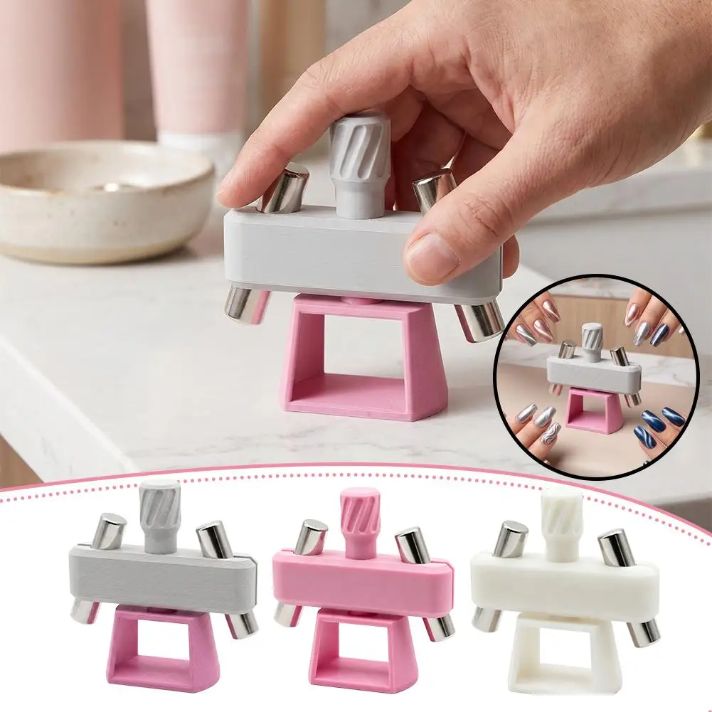 3D Printed Rotating Automatic Cat Eye Magnet Tool 3rd Gen Glass Bead Effect Nail Art Magnetizer Salon DIY Manicure Accessories