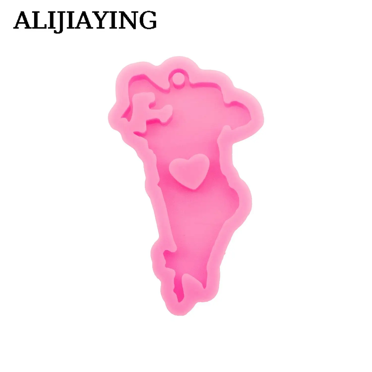 DY1435 Bahrain, Montana, Honduran Map Epoxy Resin Silicone Keychain Molds Crafts Art, Fondant Chocolate Candy for DIY Cake