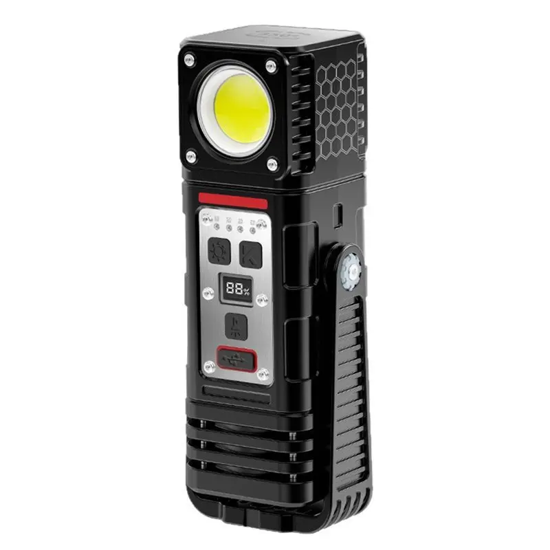 A04G-Rechargeable Flashlights High Lumens COB Light Multi-Function Work Light For Camping Outdoor