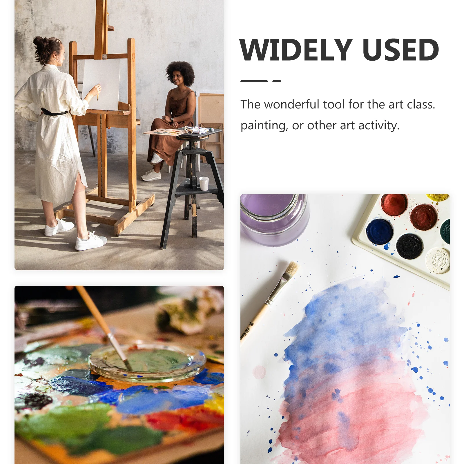 Copri secchio per lavaggio con pennello a doppio strato in acciaio inossidabile portatile per viaggi all'aperto, pittura, classe d'arte, strumento per acquerello