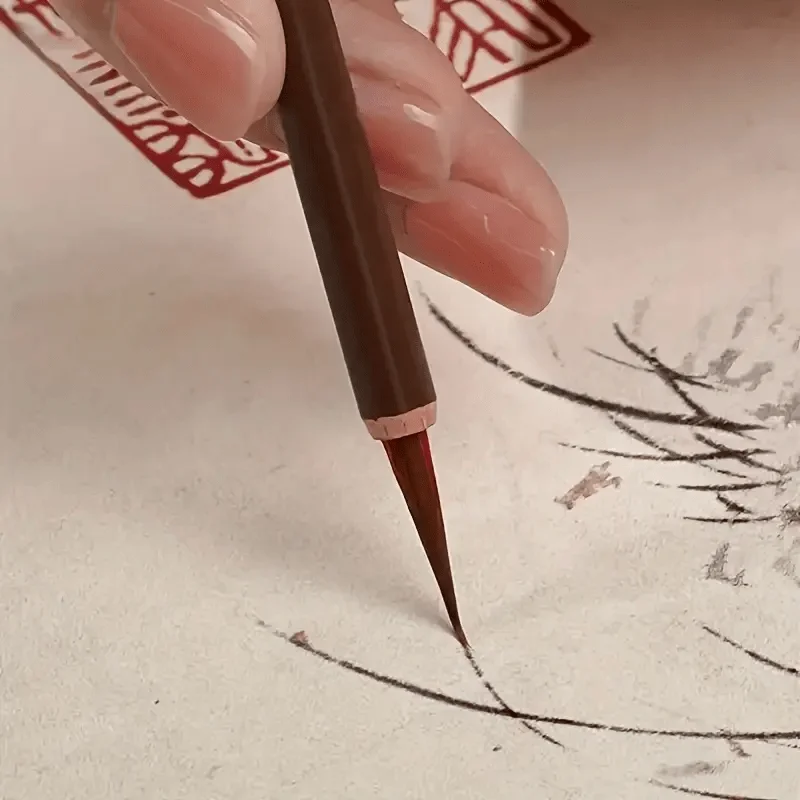 Feine Linien-Kunstpinsel, Handgefertigt, Chinesische Kalligrafie und Präzisionsdesignierte Digitale Malpinsel – Detail 9