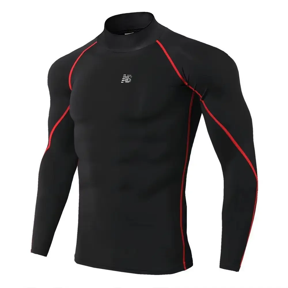 Men Sport T-shirt Quick Dry Bodybuilding Running Shirt Long Sleeve Compression Top Gym T Shirt Men Fitness Tight Men Underwear