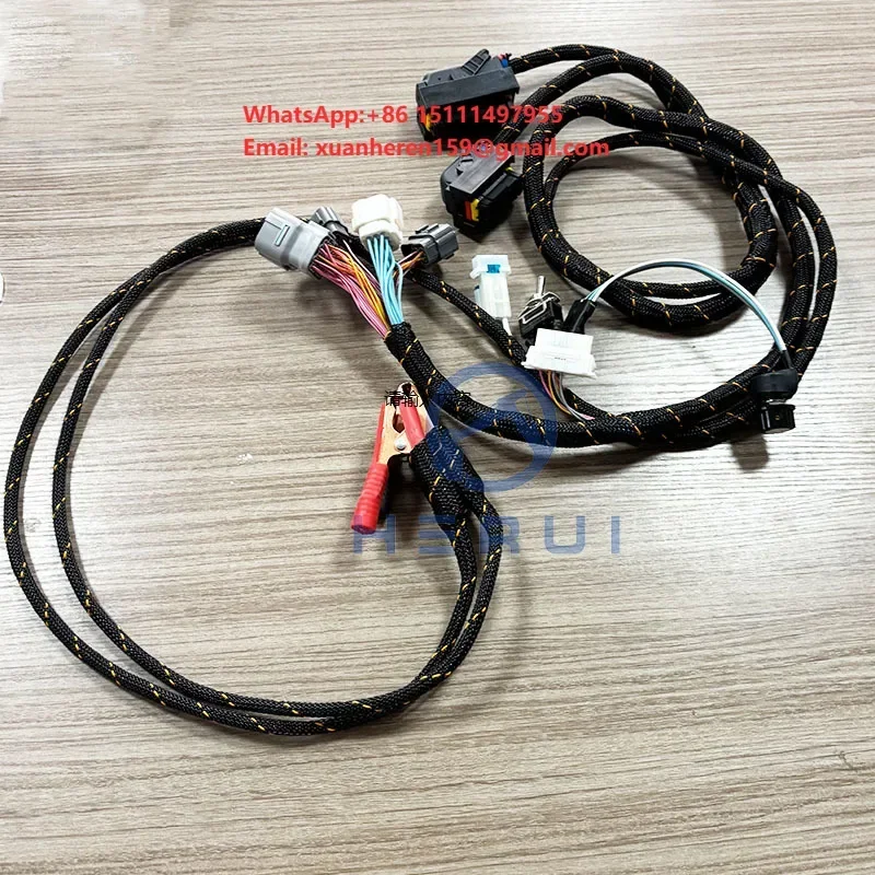 4HK1 6HK1 4JJ1 Engine Diagnostic Test Wiring Harness for 4HK1 6HK1 4JJ1 Diesel Engine Excavator