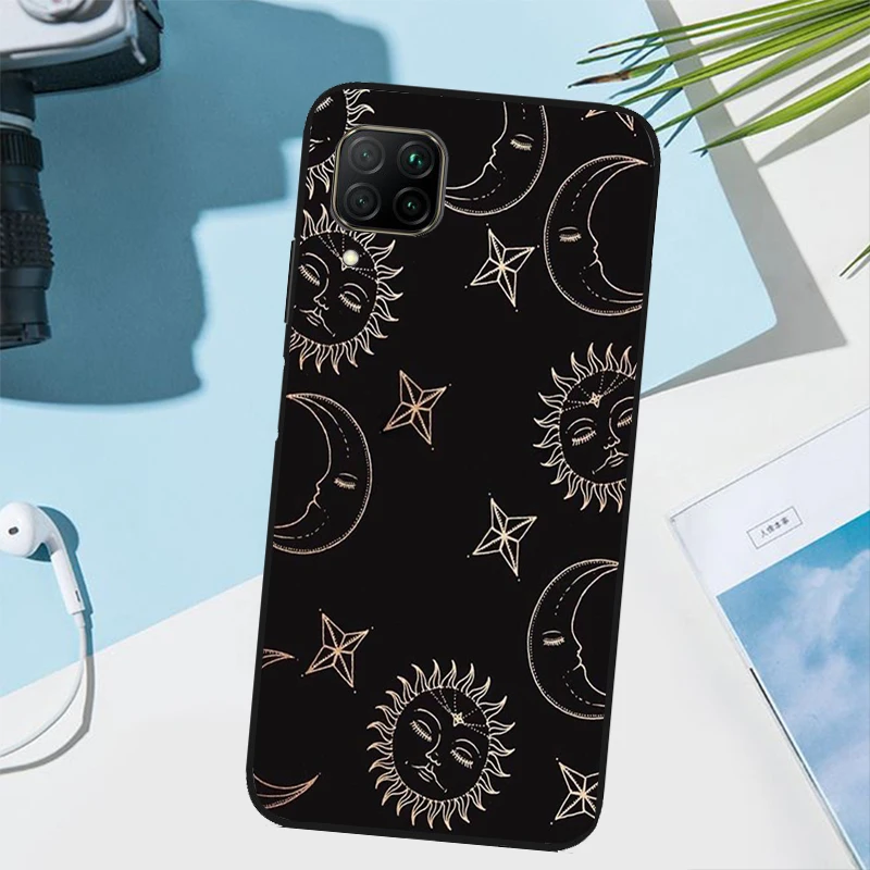 Celestial Mosaic Sun Moon For Huawei Nova 5T 9 10 SE Y70 Y90 Y60 Y61 3i 7i 8i 11i P Smart P20 P40 Lite P30 Pro Case