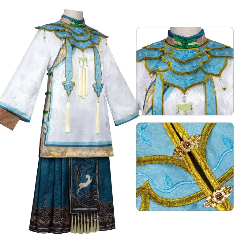 2025 yiyi Identity V antiguo comerciante Bai Zesu paraguas alma Cosplay disfraz Halloween carnaval ropa de Navidad para