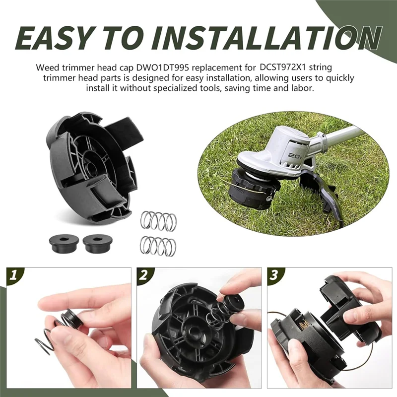 

A20F-DWO1DT995 Weed Trimmer Head Parts Replacement For Weed Trimmer Head Cap For String Trimmer Head