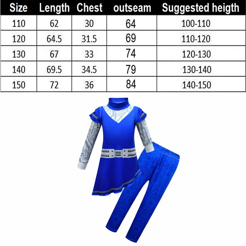MWZEAUL Costume Halloween per Bambina, Vestito Halloween Carnevale Ragazza Costume con Parrucca e Accessori, Costumi Vestiti Bambina per Halloween Carnevale Party Cosplay per Ragazza 5 6 Anni, 120 cm