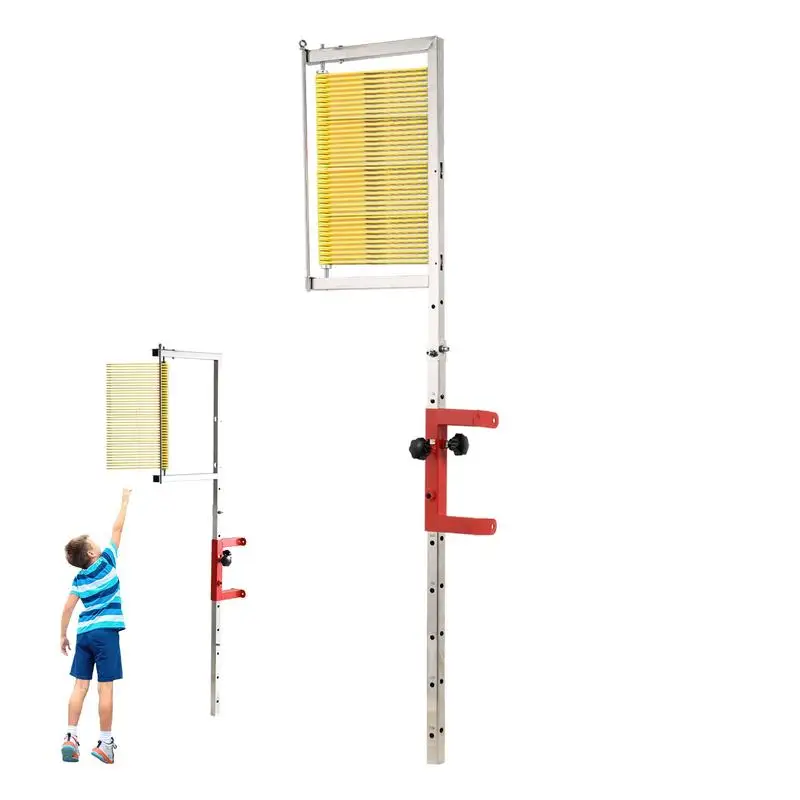 

Jump Measurement Tester Jump Trainer Vertical Jump Pole Adjustable Height Wall Mounted Vertical Challenger High Jump Measurement