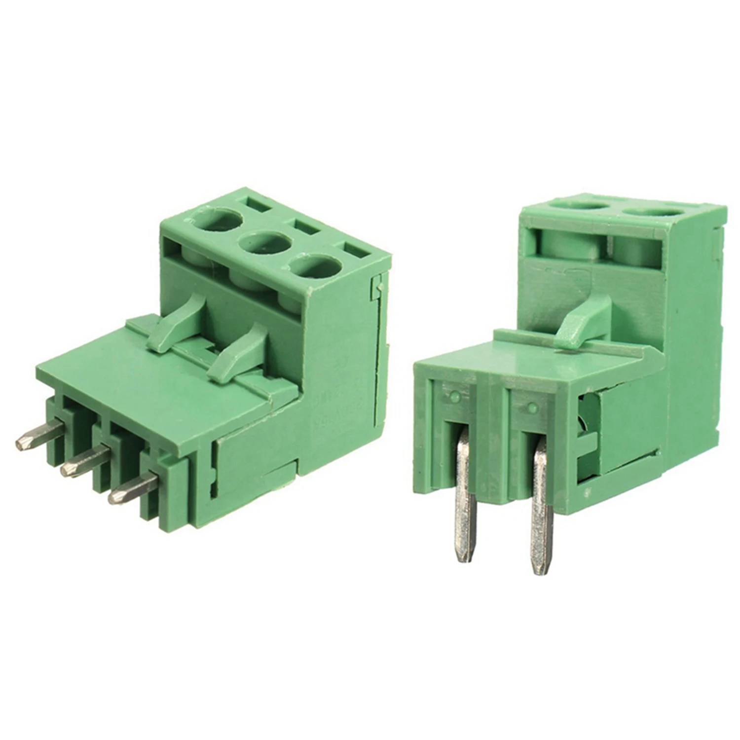 10Pcs Pitch 3Pin Plug-In Screw Connector Right Angle & 10 Pcs Pitch 2Pin Plug-In Screw Connector Right Angle