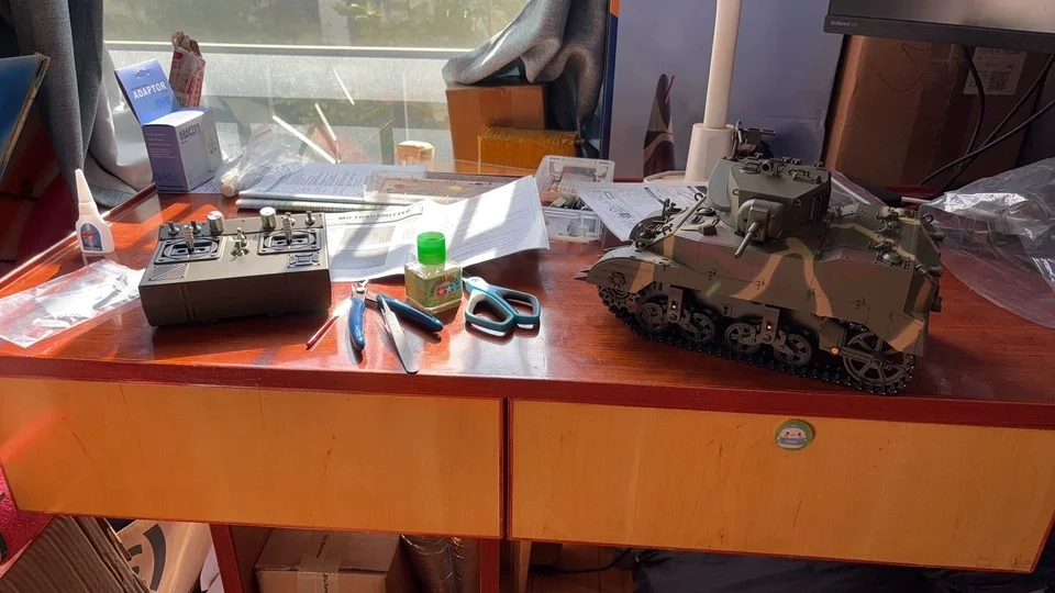 Nieuwe Militaire Professionele Afstandsbediening Tank Kubingke Amerikaanse Stuart M5a1 Gesimuleerd Speelgoed Model Afstandsbediening Kinderspeelgoed