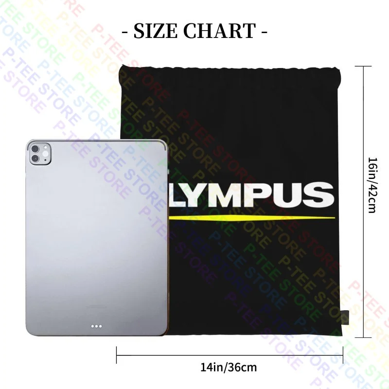 Olympus Mens Camera Photography Drawstring Bags Gym Bag Newest Backpack Gym Tote Bag School Sport Bag