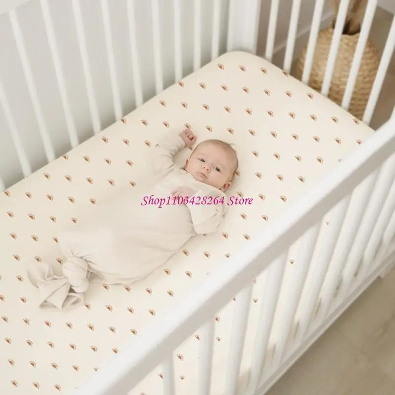 ملاءة أطفال مريحة وغطاء حماية لسرير الأطفال ضروري لفراش سرير الأطفال القياسي مقاس 28 × 52 بوصة