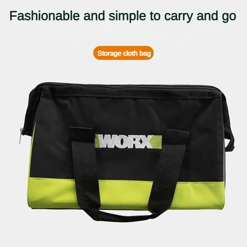 Imagem -02 - Worx-bolsa para Ferramentas com Dupla Camada Tecido Oxford Fio de Aço Impermeável Anti-queda Bolsas de Armazenamento Eletricista Wu388