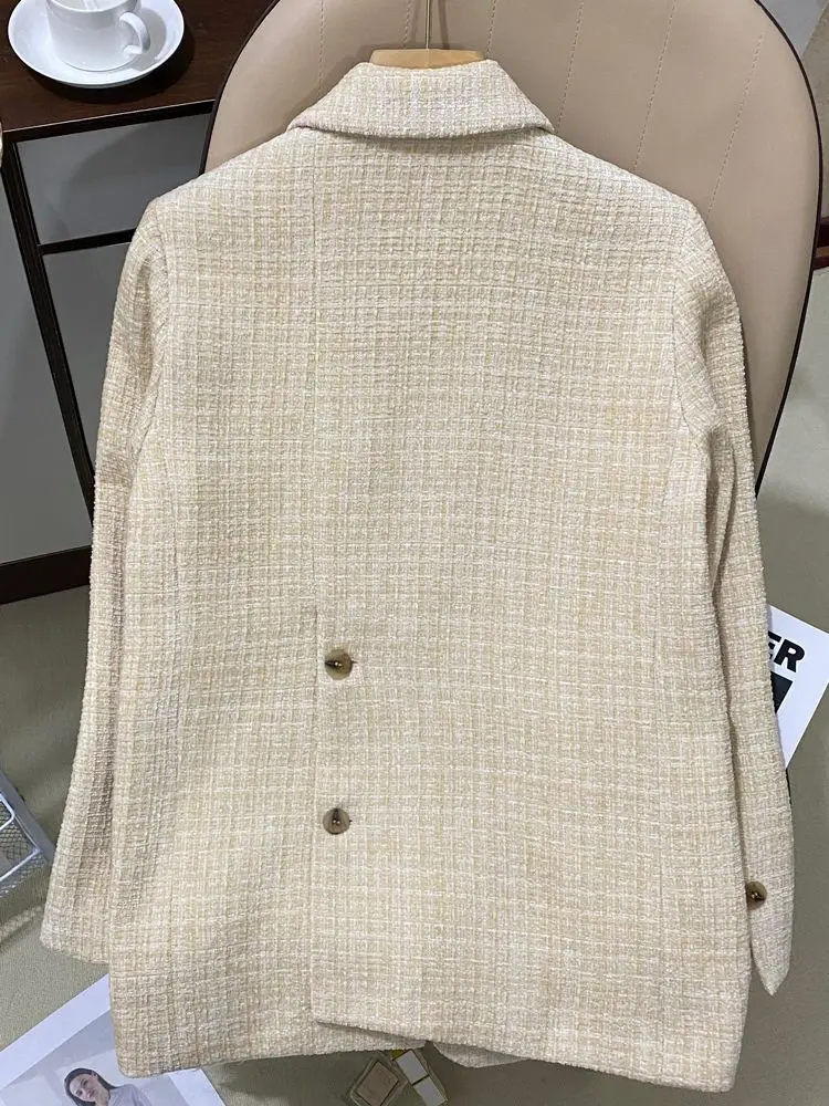 Chaqueta de traje informal para mujer, diseño de alta gama, temperamento, nicho, nuevo, Otoño, 2024