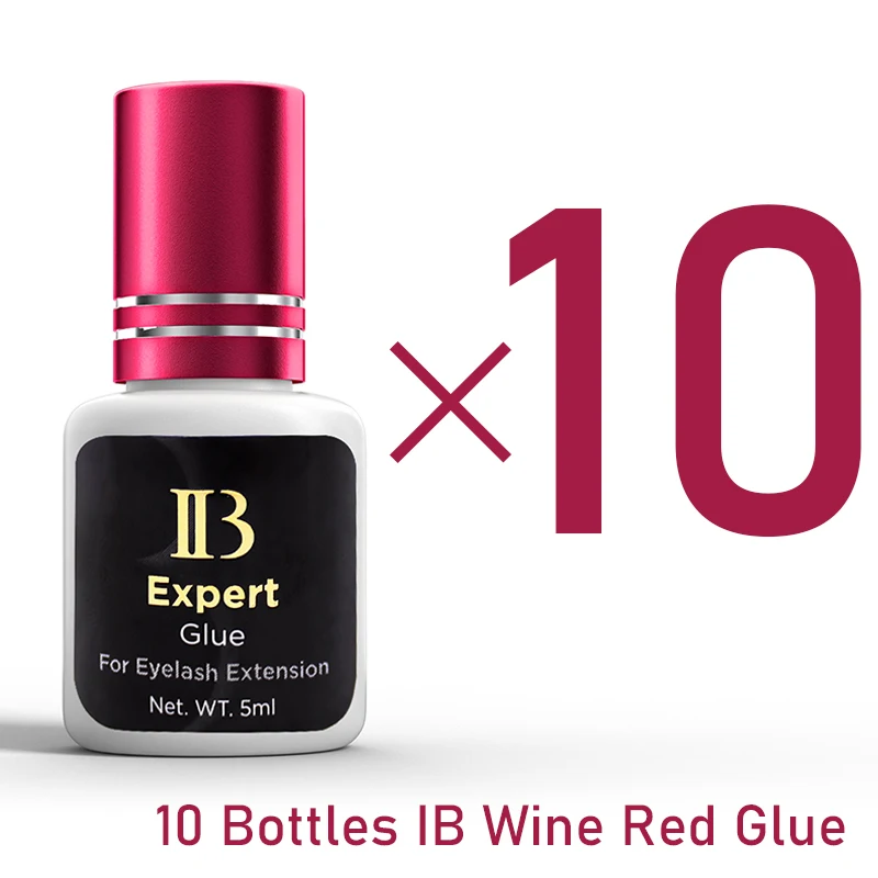 IB Expert Glue 1-2s DryingTime Fastest Glue For False Eyelash Extensions Adhesive Wine Red Cap 5ml Korea Original Strong