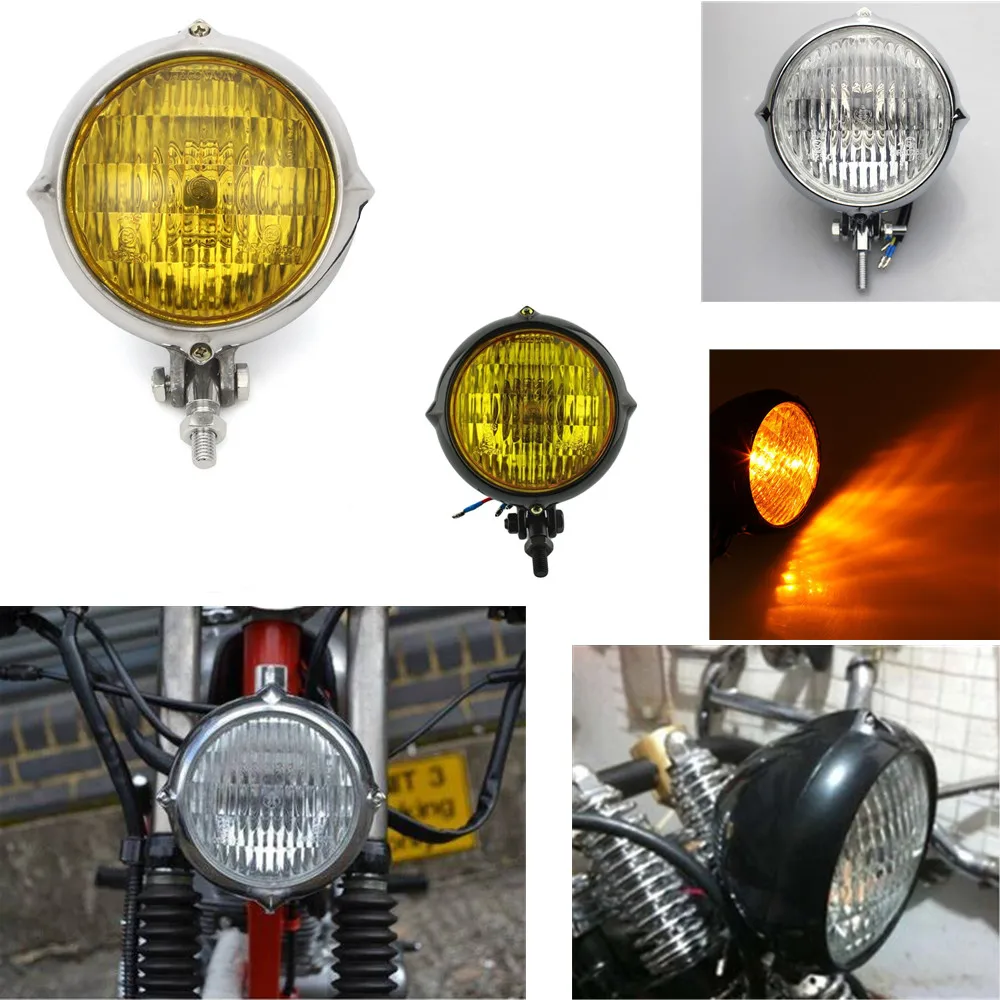 5.5 Inch Motorcycle Led Headlight Retro Head Light For Harley Honda Yamaha Suzuki Custom Chopper Cafe Racer faros led para moto