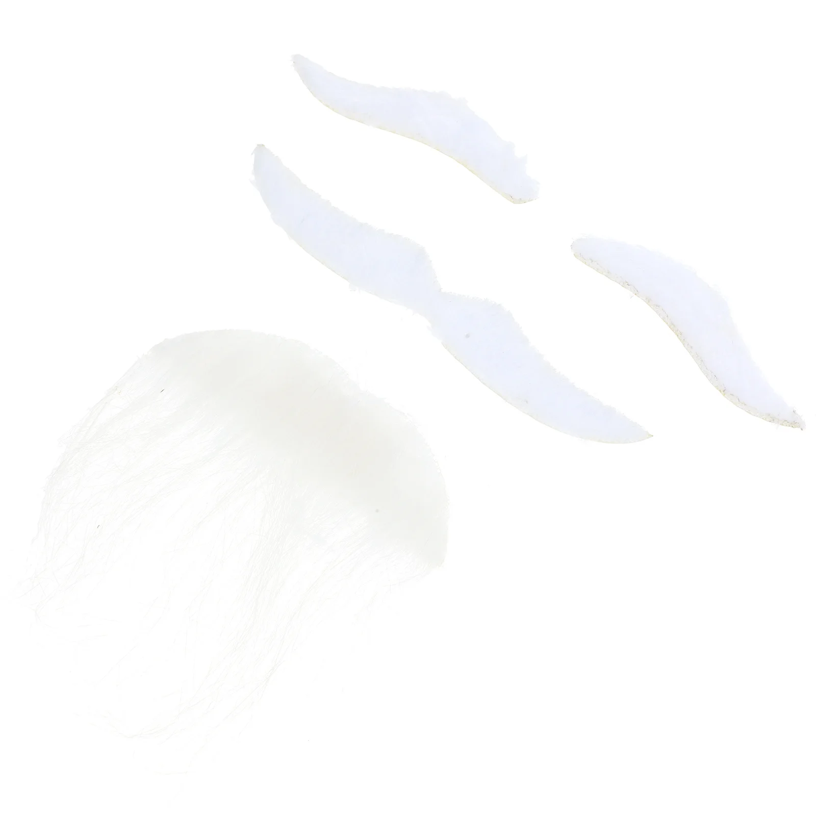 1Set gefälschter Bart Schnurrbart Augenbraue Cosplay Prop bequemer Stoffbart für Halloween Party Kostüm und Veranstaltungen gefälschter Schnurrbart