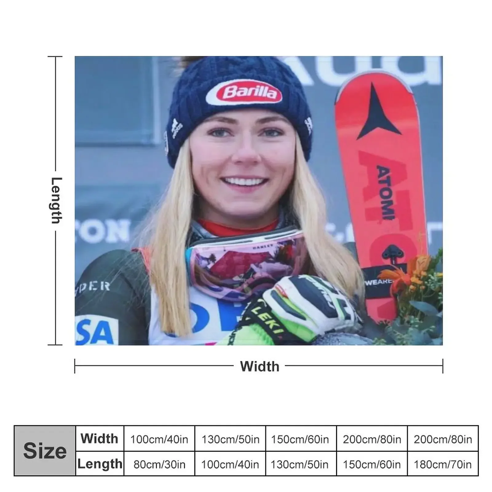 Mikaela shiffrin Throw Blanket Travel Extra Large Throw Blankets