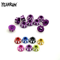 Rcカー用ホイール付き六角ナット,YEAHRUN-M4個,金属部品,4mm, 1/10 rc,hsp,Sakura d3,d4,4,10個