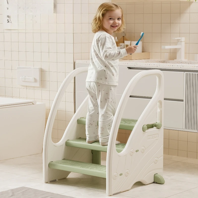 Baby Wash portable ladder stool multi-layer Children's multi-functional Footrest modern пуфик в прихожую furniture living room