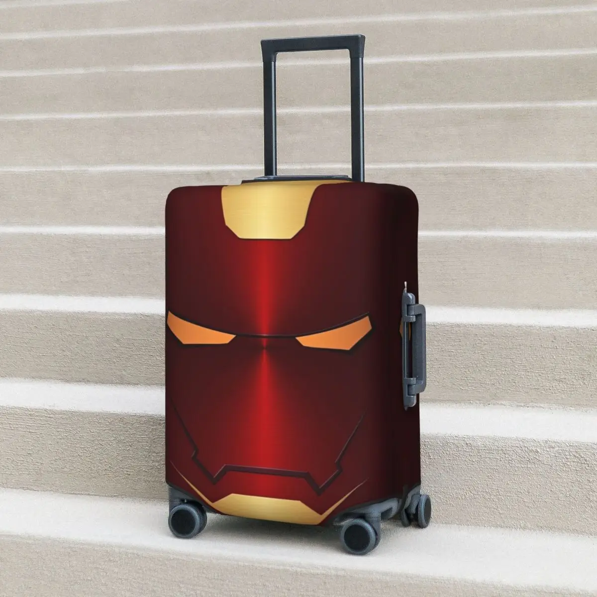 Iron Man Suitcase Cover Anime Manga Fun Travel Protector Luggage Supplies Flight