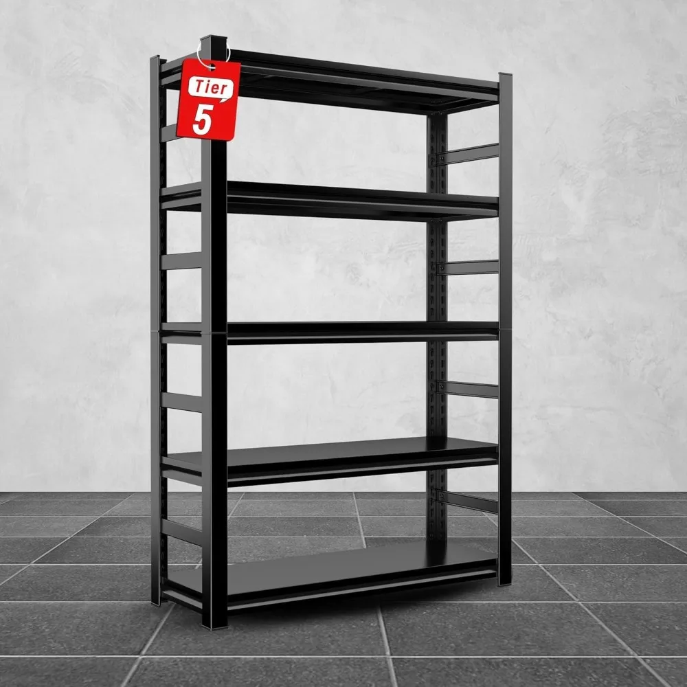 

Garage Shelving Heavy Duty, Adjustable Garage Storage Shelves Unit, Metal Shelves for Storage, Industrial Shelves, Utility