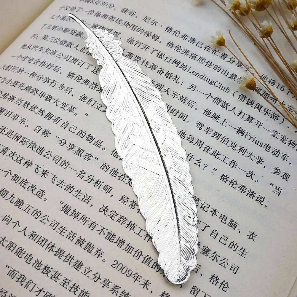 

6Pcs Silver Plated Bookmarks Creative Design Metal Bookmark for Readers Writers Students Graduates Gift Set Literary