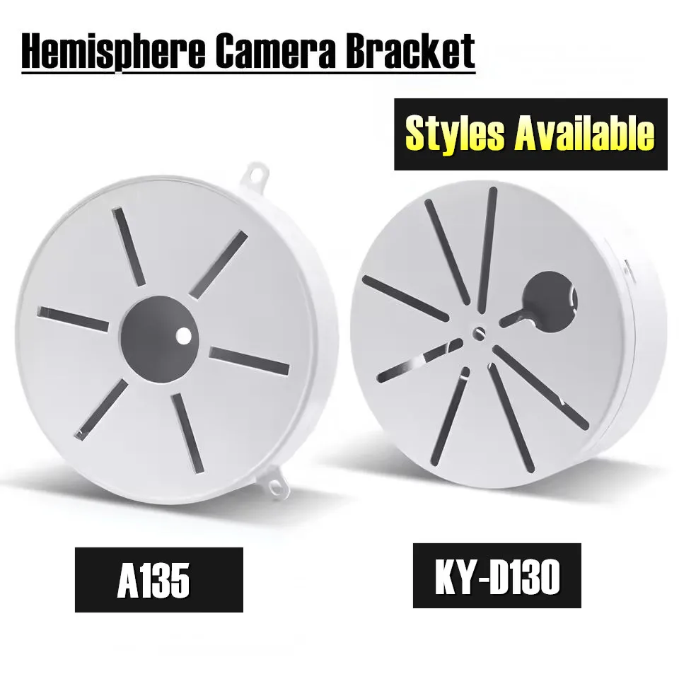 Security Hemisphere Adapter Plate Universal Surveillance Dome Camera Ceiling Mounted Bracket Camera Support Cable Storage Box