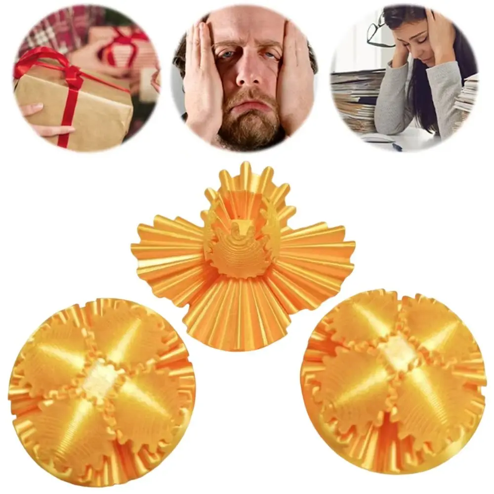 Interactief spelen Creatieve uitrustingsbal Kleurrijk ontspannend 3D-geprint Fidget Lichtgewicht zintuiglijke spinbal of kubus Kinderen Volwassenen