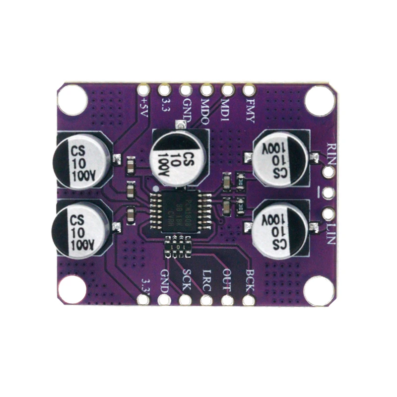 PCM1808 105dB SNR Audio Stereo ADC Single-Ended Analog-Input Decoder 24bit Amplifier Board Player Module