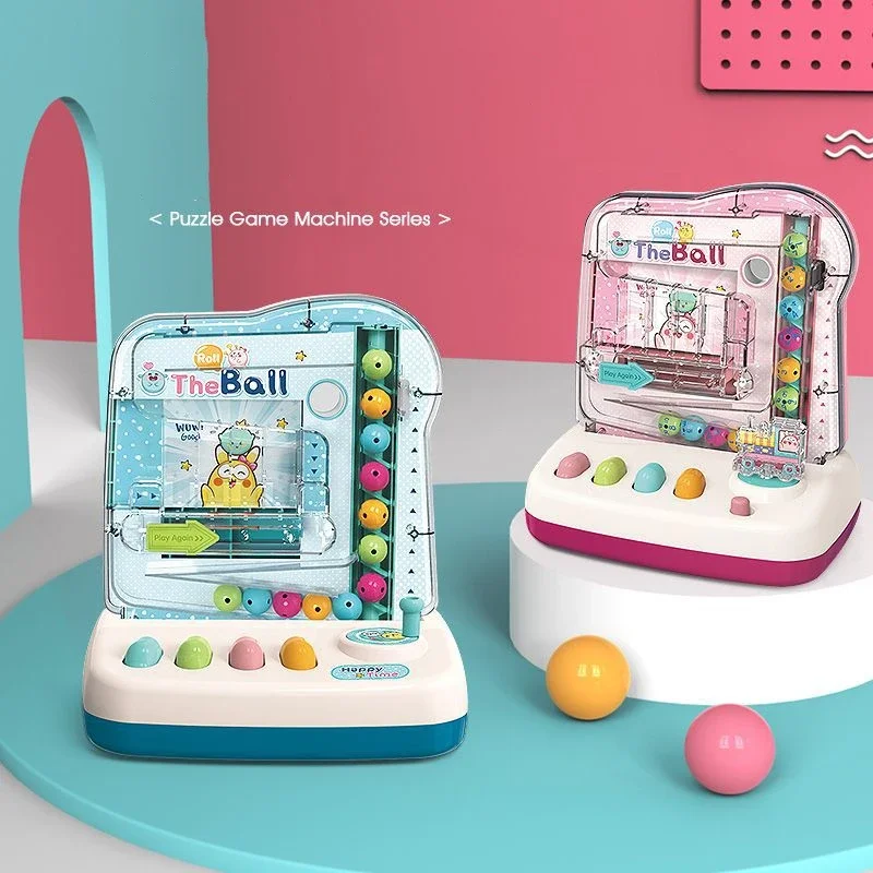 Cartoon Roll The Ball Kids Desktop Toy Interactive Colorful Ball Game Educational Toy For Toddlers Preschool Learning Gift