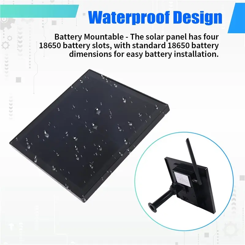 QWE-Solar Lora Nodes Solar Panels Support Meshtastic Communication For RAK4631 Heltec V3 Type-C 5V