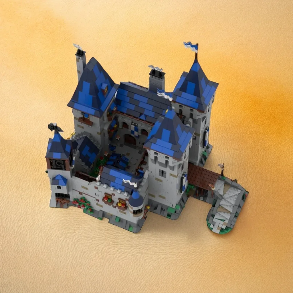 4421pcs MOC Castle Black Falcons Black Falcon Eagle S Nest Castle Model Building Blocks Construction Kids Christmas Gifts Toys
