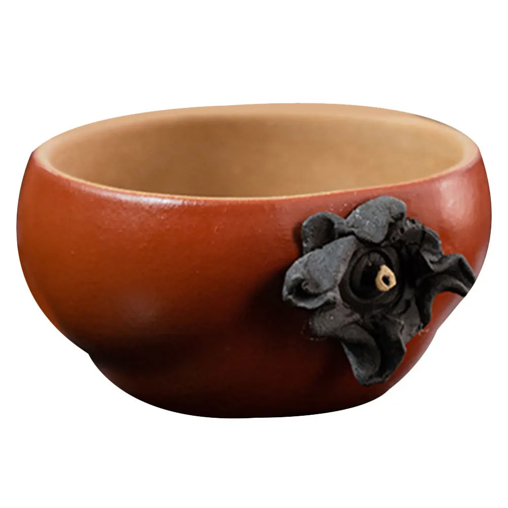 

Purple Clay Tea Cup 80ml Handmade Round Edge Home Garden Gongfu Tea Ware Traditional Drinking Cup Chinese Teacups