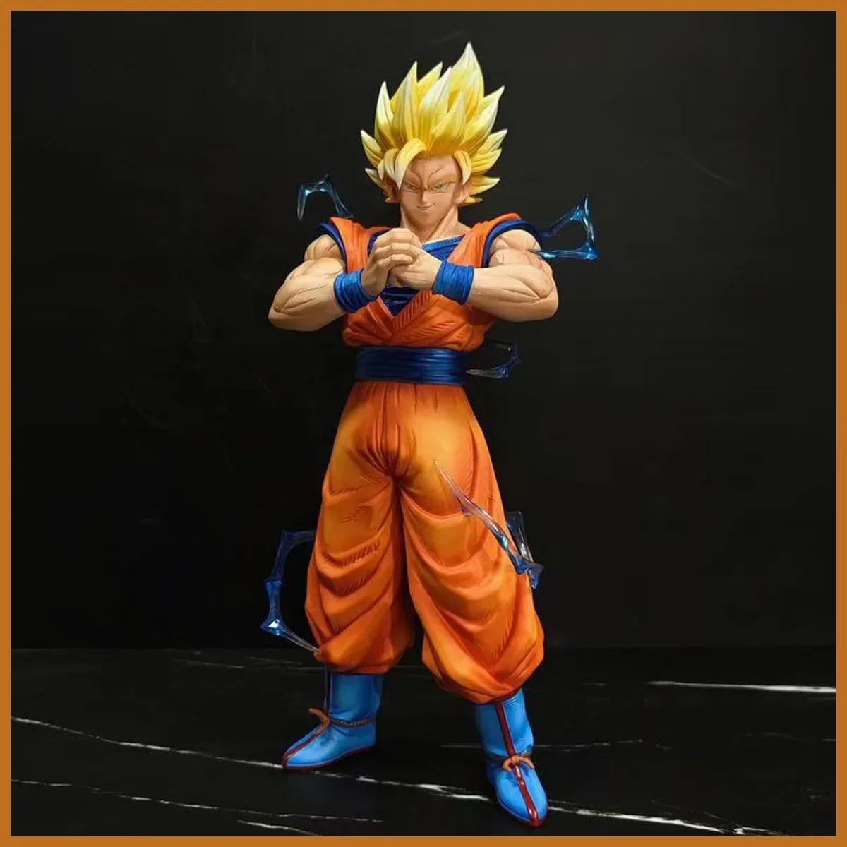 

30cm/11.8inch Dragon Ball Z Anime Character Super Saiyan Lightning Goku Action Figure Pvc Ornaments Collection Toys Gift