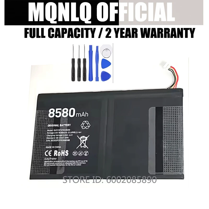 

Новый аккумулятор BAT23P3PR08580 8580 мАч 3,8 В для Doogee T30 Pro, сменный аккумулятор