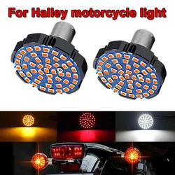 1pcs 1156 BA15S 1157 BAY15D Front Rear LED Turn Signal Lights Inserts Bullet-style Lens Smoke Cover Case For Motorcycle Harley