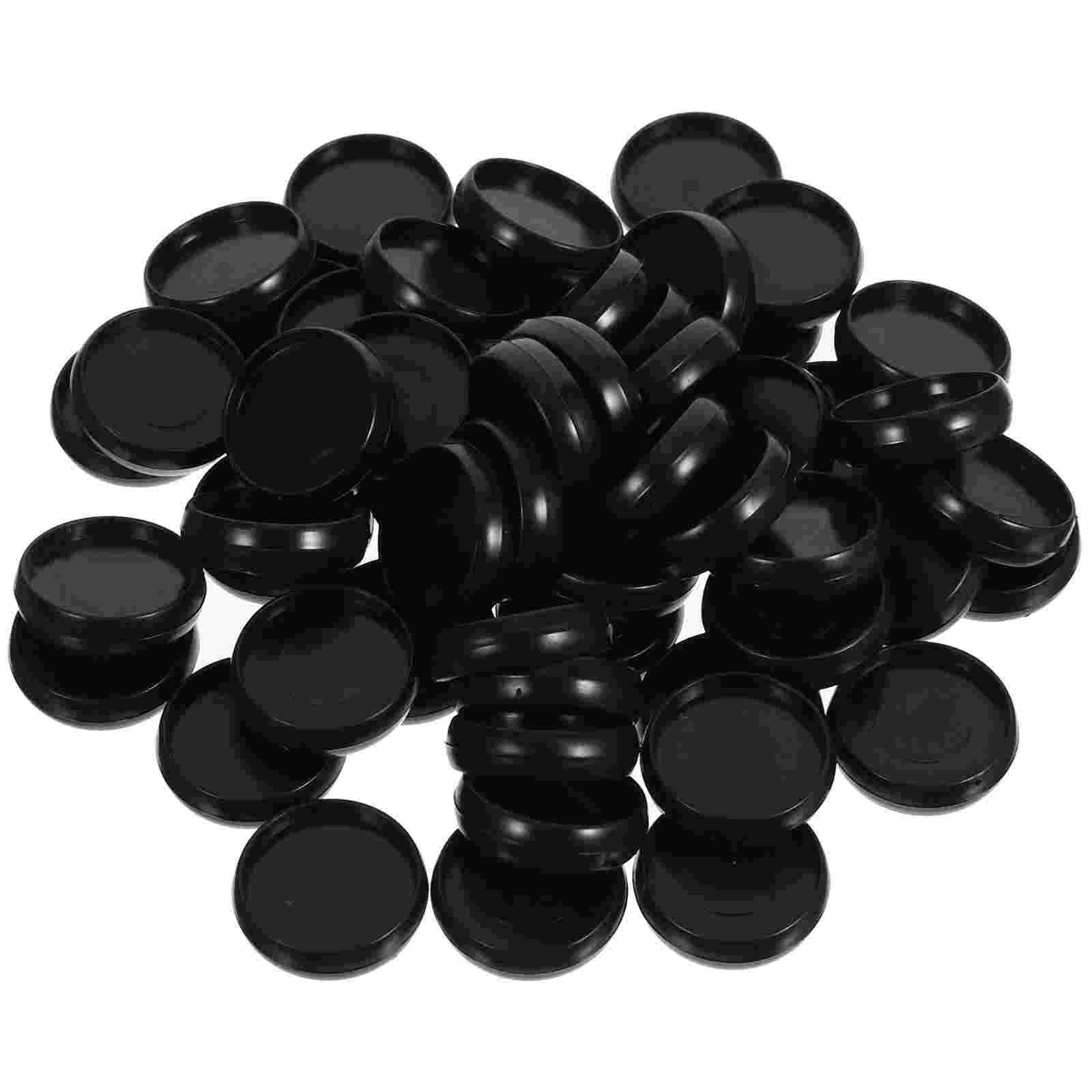 Clear Loose-leaf Button The Notebook Plastic Binder Discs Card Black Photo Album