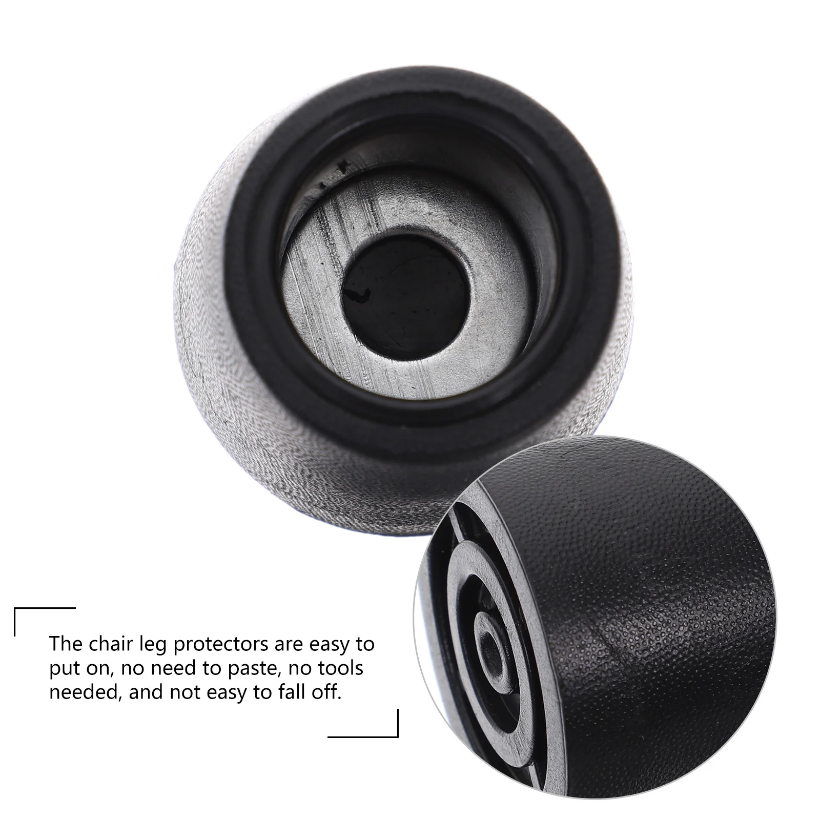 

20Pcs PVC Iron Chair Leg Protectors Floor Covers for Hardwood Floors Table Sofa Furniture Feet Stoppers Sliding Prevention