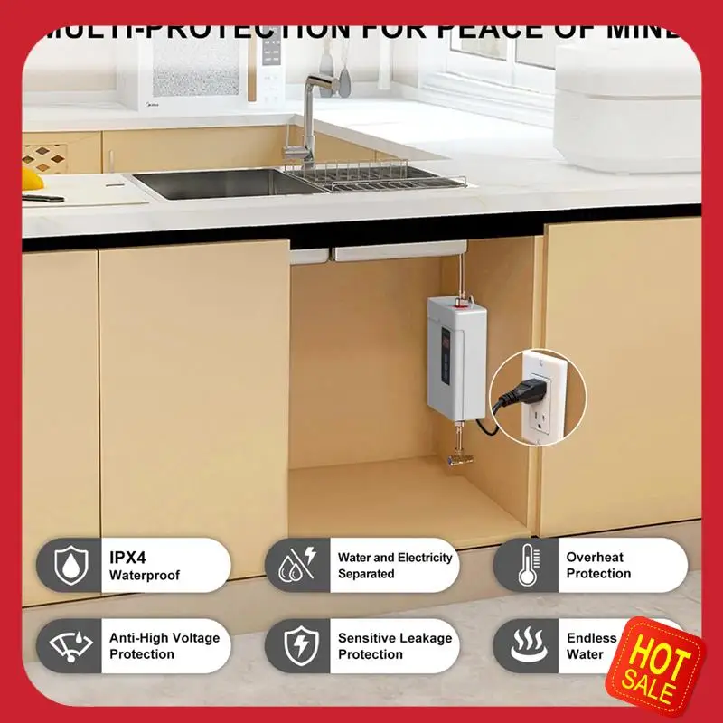 

A08I Американская вилка, электрический безрезервуарный водонагреватель мощностью 3000 Вт, мгновенный водонагреватель с дистанционным управлением, нагрев воды с сенсорным ЖК-экраном-A Du