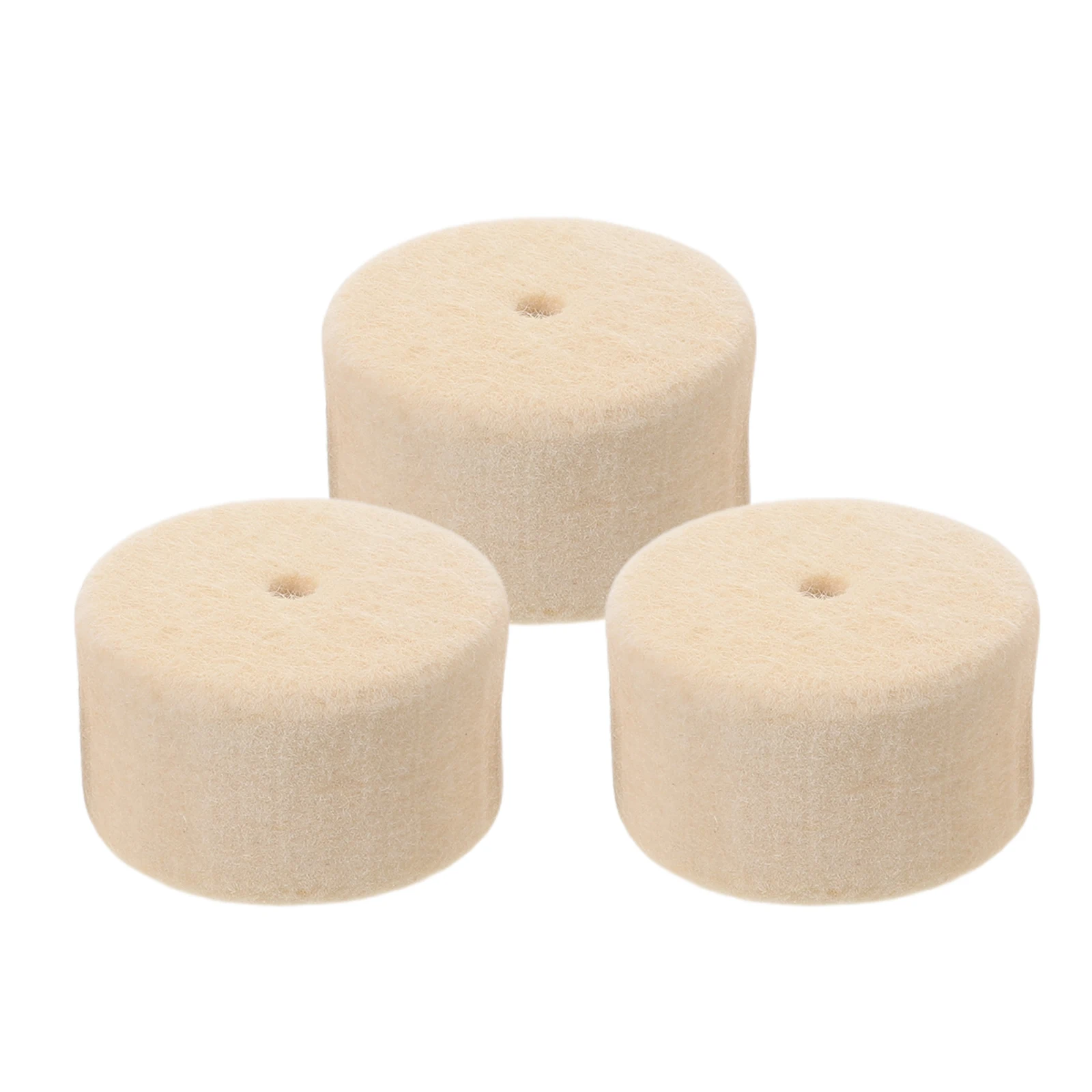 

3 Pcs Jazz Drumstick Head Pad Beater Wool Felt Replacement Bass Pedal Cushion Foot Beginner Mallets Accessories for
