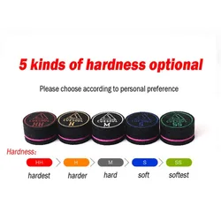 14mm Billiards Pool Cue Tips  SS S M H HH 8 Layer Baked Leather Billiard Accessories