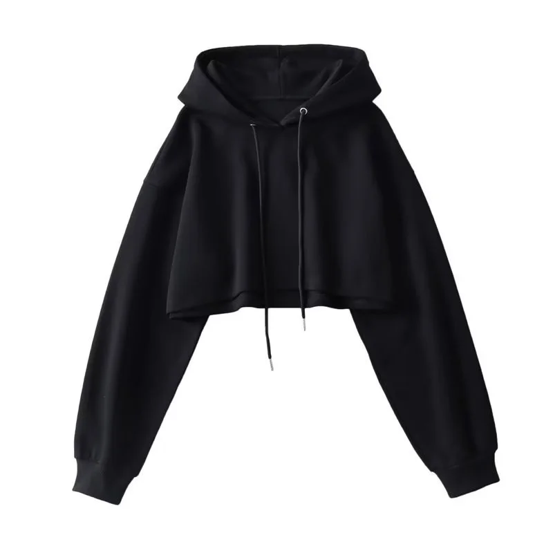 Vroege herfst American Sle Dames ort Hoodie Street Faion Loose Slim Fit Overhead Veelzijdig ort Top Sweatshirt