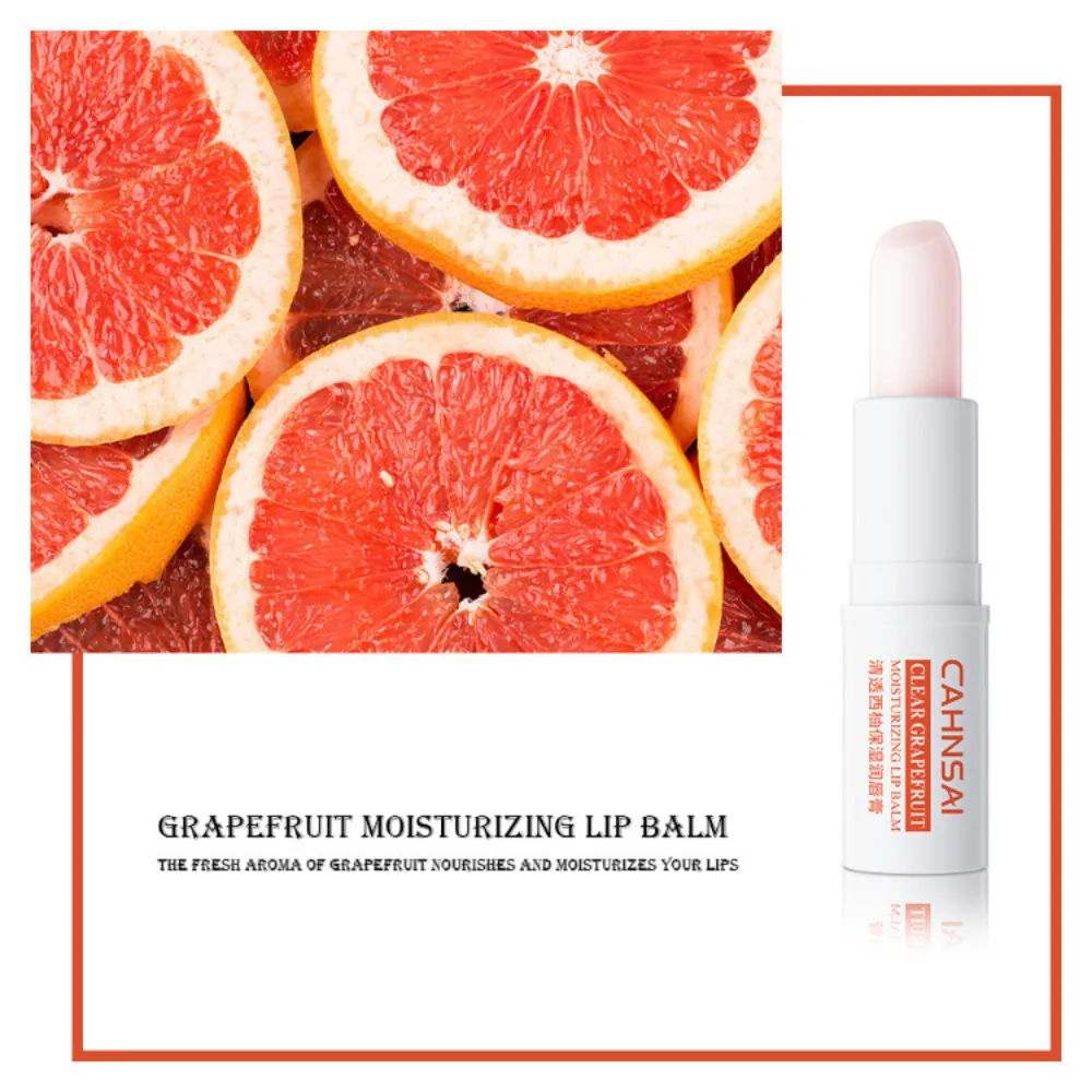 Natural Fruit Lip Balm Long Lasting Moisturizing Fade Lip Lines Care Repair Dead Lip Skin Relieve Dry Brightening Lip Skin Care