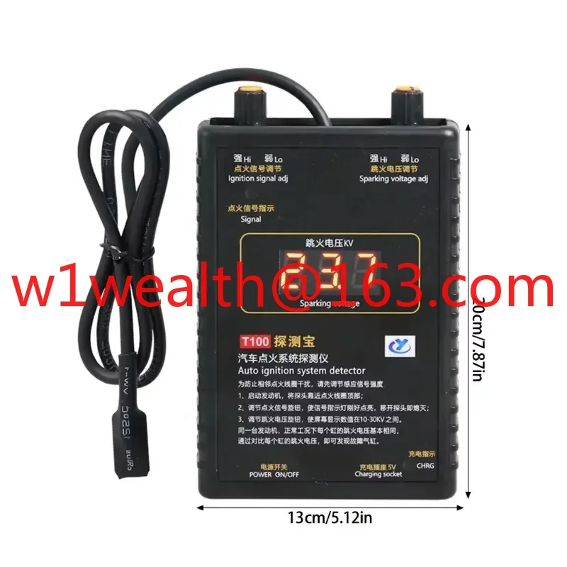 Automotive T100 System Tester Automotive Engine Coil Code Reader Testing Equipment Diagnostic Tool