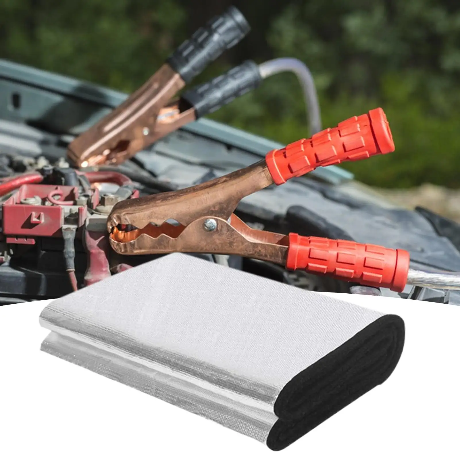 Car Battery Blanket 40.167.09 Inch Flexible Fireproof Mat Insulation Car Battery Wrap For RV Trailer Boat Marine Cold Weather