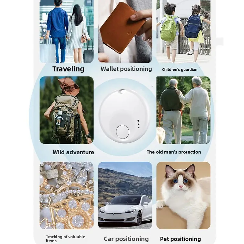 Smart Tracker Android Air-Tags con dispositivo Google Find Hub Localizzatore Smart Tag Finder 2025 per chiavi per bambini per auto anziane, bagagli