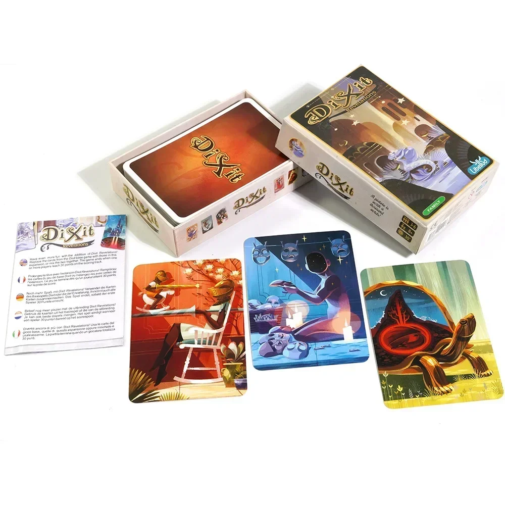 Dixit odyssey English Edition Strategic Strategy Board Game Playmat Family Gathering Party Friend Playing Cards Collection Toy ﻿